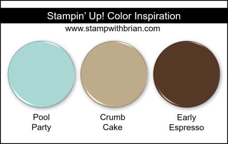 Stampin\' Up! Color Inspiration - Pool Party, Crumb Cake, Early Espresso Crumb Cake, Black Accessories, Basic Grey, Halloween Cards, White Ink, Neutral Tones, Color Combos, Color Inspiration, Craft Room