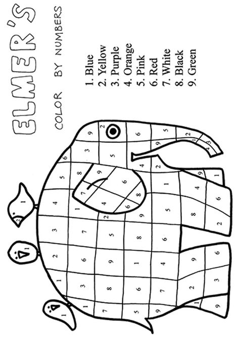 Coloring Page Elmer The Patchwork Elephant Activities, Elmer Book Activities, Elmer The Elephant Activities Preschool, Elephant Preschool Activities, Elephant Activities For Preschool, Elmer Activities, Elmer The Elephant Activities, Playgroup Activities, Outside Activities For Kids