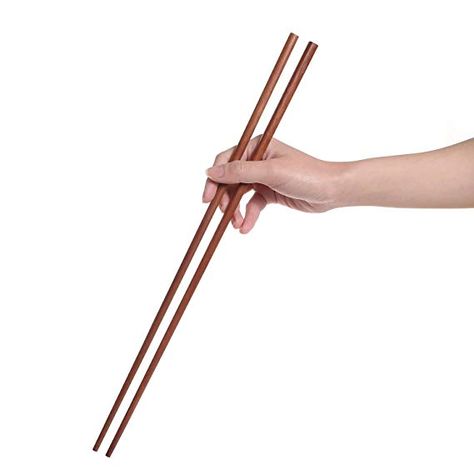 Amazon.com | Donxote Wooden Noodles Kitchen Cooking Frying Chopsticks 16.5 Inches Brown Extra Long Set of 2 Pairs: Chopsticks & Chopstick Holders Chopstick Holder, Anti Bacteria, Plant Painting, Best Chef, Kitchen Cooking, Wooden Kitchen, Cooking Kitchen, Chopsticks Set, Chopsticks