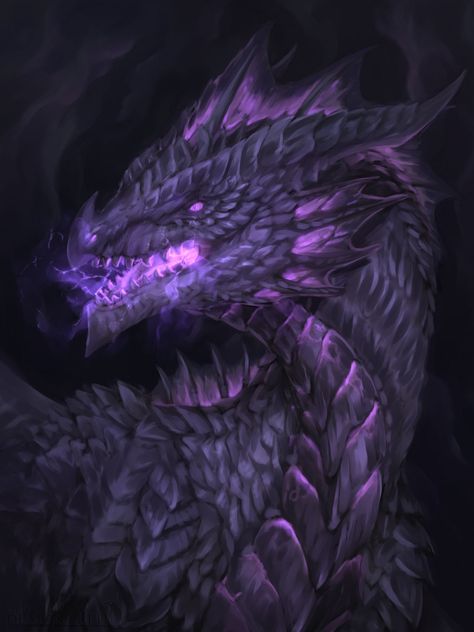 Purple Dragon Aesthetic, Purple Dragon Art, Black And Purple Dragon, Purple Wyvern, Void Dragon, Dragon Shadow, Purple Dragons, Daenerys Targaryen Art, 2024 Dragon