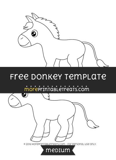 Donkey Applique Pattern, Donkey Template Free Printable, Donkey Template, Christmas Pageant, Computer Paper, Applique Quilting, Farm Theme, Black And White Lines, Applique Pattern