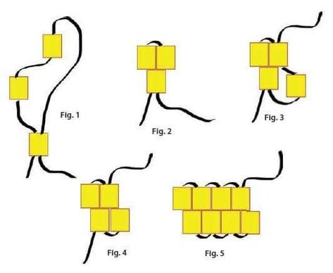 Brick Stitch Tutorial, Sulam Manik, Kalung Manik-manik, Seed Bead Tutorials, Anting Manik, Pola Manik, Бисер Twin, Beaded Butterfly, Art Perle