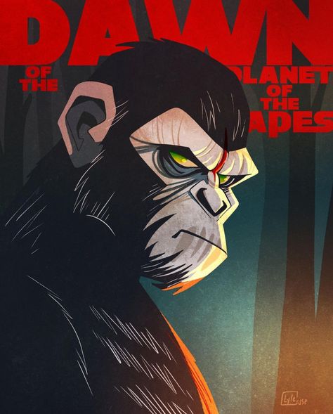 Lyle Cruse (@lyle_style) • Instagram photos and videos Planet Of The Apes Caesar, Lyle Cruse, Plant Of The Apes, Dawn Of The Planet, Film Posters Art, Another Planet, Art Sketches Doodles, Art Student, Guilty Gear