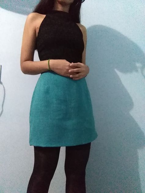 Teal Skirt Outfit, Teal Outfit, Best Group Costumes, Trend Prediction, Teal Outfits, Teal Skirt, Group Costumes, Miniskirt Outfits, Skirt Outfit