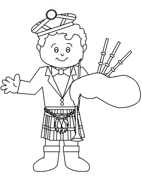 Bagpiper Scotland Coloring Pages Burns Night Activities, Burns Night Crafts, Christmas In Scotland, Burns Day, Dance Coloring Pages, Remembrance Day Poppy, World Thinking Day, Toddler Classroom, Country Kids