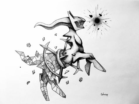 Arceus Tattoo, Pokemon Drawing Easy, Geometric Pokemon, Arceus Pokemon, Pokemon Drawing, Cartoon Network Characters, Pokemon Painting, Pokemon Sketch, Pokemon Backgrounds