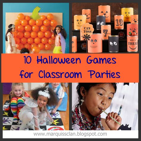 Living with Three Hobbits and a Giant: halloween games {for the classroom} Halloween Class Party Games Kindergarten, Halloween Class Games 3rd Grade, Halloween Games For 1st Grade Party, Halloween Class Party Games 2nd Grade, Halloween Class Party Games 1st Grade, Kindergarten Halloween Party, Classroom Party Games, Kindergarten Party, Classroom Halloween Party