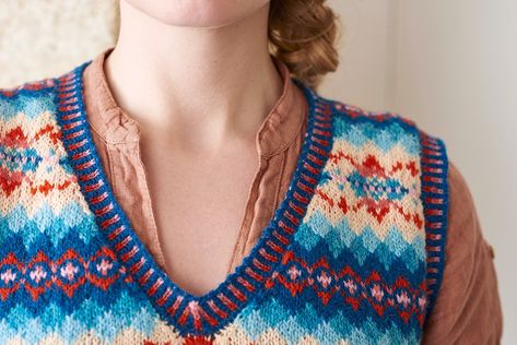 Vest Knitting Patterns, Fair Isle Vest, Knit Tank Top Pattern, Crochet Vest Pattern Free, Waistcoat Pattern, Waistcoat Designs, Vest Pattern Free, Fair Isle Knitting Patterns, Knit Vest Pattern