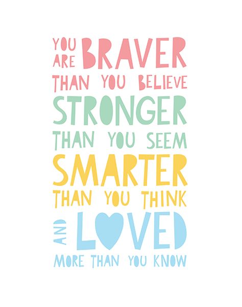 Rope Rainbow, Brave Quotes, Nursery Quotes, Pooh Quotes, Stronger Than You Think, Believe Quotes, Rainbow Gift, Confidence Quotes, Strong Quotes