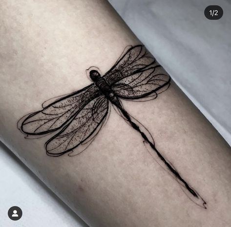 Dragonfly Skull Tattoo, Dragon Fly Tattoo Men, Dark Dragonfly Tattoo, Black Dragonfly Tattoo, Dragonfly Tattoo Design, Insect Tattoo, Bug Tattoo, Wrist Tattoos For Guys, Gothic Tattoo