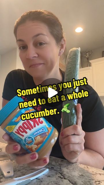 Elizabeth Ergle Rinder on Instagram: "Sometimes you just need to eat a whole cucumber. 🥒 @logansfewd 
Here’s how i made it:
-1 English Cucumber sliced
-1 to 2 Tbsp peanut butter 
-1 tsp chili crunch oil
- 1 Tbsp soy sauce
-1 tsp sesame oil
-1 Tbsp rice vinegar
 #cucumber #viral #spicy #sweet #chili #logan #lowcal  #caloriedefecit  #eat #hack #lunch #mealprep #healthy #asmr #soysauce #foodie #food #cucumber" Cucumber Peanut Butter Chili Crunch, Sometimes You Just Have To Eat A Whole Cucumber, Viral Cucumber Salad With Peanut Butter, Cucumber Peanut Butter Chili, Eat A Whole Cucumber, Peanut Butter Cucumber, Logans Viral Cucumber Salad, Pickle Cucumber Recipes, Cucumber Bowls