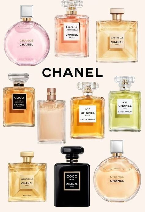 Chanel Perfume Woman, Coco Perfume Chanel, Chanel Perfume Collection, Channel Chance, Perfume Coco Chanel, Chanel Perfumes, Coco Chanel Perfume, Best Womens Perfume, Perfume Chanel