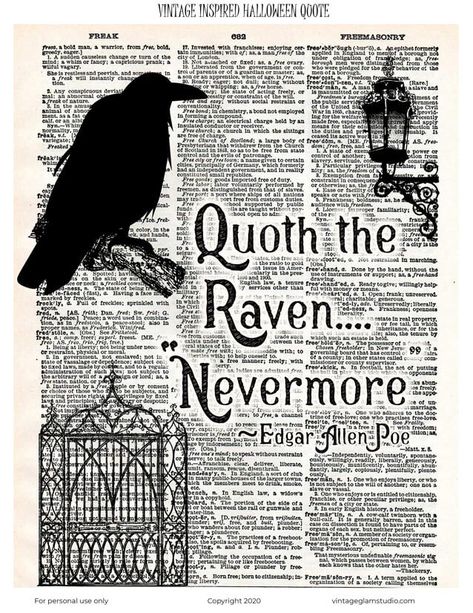 Gothic Halloween Printables Free, Spooky Halloween Printables Free, Edgar Allen Poe Free Printable, Free Edgar Allen Poe Printables, Vintage Halloween Images Free Printable, Printable Junk Journal Pages Free, Halloween Ephemera Free Printables, Free Printable Halloween Wall Art, Free Gothic Printables