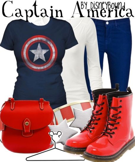 Captain America Outfit, Superhero Clothes, Marvel Inspired Outfits, Marvel Fashion, Disney Themed Outfits, Marvel Clothes, Diy Kostüm, Super Hero Outfits, Character Inspired Outfits