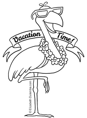 Coloring Page Tuesday - Vacation Time! Cruise Coloring Pages, Vacation Coloring Pages, Arizona Activities, University Of Glasgow, Us Citizen, Pool Colors, School Vacation, Lake Vacation, Glasgow Scotland