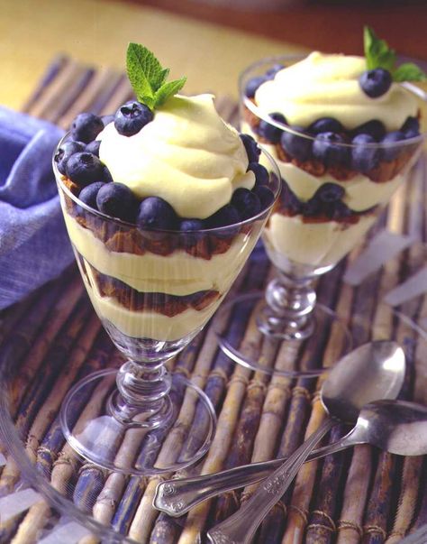 Blueberry – Lemon Parfait Desserts With Blueberries, Lemon Blueberry Parfait, Blueberry Parfait, Passover Desserts, Parfait Recipes, Low Fat Yogurt, Passover Recipes, Protein Shake Recipes, Blueberry Recipes