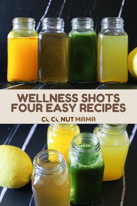 Looking to boost your immunity with homemade wellness shots? Try out these four recipes that are packed with health benefits. Diy Immunity Shots Recipes, Liver Wellness Shots, Immunity Shots With Juicer, Homemade Gut Health Shots, Apple Cider Vinegar Wellness Shots, Diy Gut Health Shots, Immune Shots Recipe, Immune Boosting Drink Recipe, Juicing For Immunity Boost