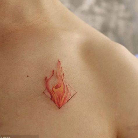 Firefighter Tattoo, Tatuagem Masculina Pequena, Elements Tattoo, Flame Tattoos, Aries Tattoo, Best Tattoos For Women, Fire Tattoo, Tatuaje A Color, Face Tattoos