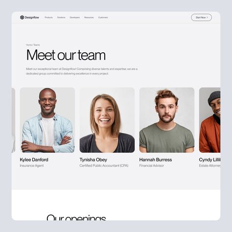 Hi Everyone 👋 Team page exploration by @designflowhq - Have a better idea? Let us know! More details on the website. - Let's collaborate! hidesignflow@gmail.com - Hashtag ⚡ #landingpage #adoptpet #website #webdesign #uxuidesign #uxprocess #designsystem #uiuxdesigner #uxd #uxtrends #uidesigners #petadoption #petlovers #uiinspiration #uitrends #dailyui #uxdesigner #uxigers #uiux #uidesigner #userexperience #dogs #userinterfacedesign #pets @dailywebdesign @uiuxsupply @designspective @design.xp... Website Team Page Design, About Us Webpage Design, Leadership Website Design, Team Section Web Design, Team Page Web Design, About Us Ui Design, Our Team Page Design, Contact Page Web Design, Team Website Design