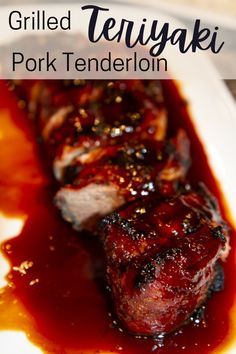 Pork Loin Recipes Oven, Asian Pork Tenderloin, Grilled Pork Tenderloin Recipes, Teriyaki Pork Tenderloin, Teriyaki Turkey, Pork Tenderloin Marinade, Pork Tenderloin Oven, Pork Loin Roast Recipes, Teriyaki Pork