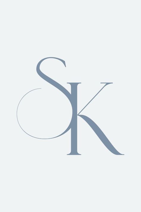 I'm in love with this monogram-style lettermark for Sabrina Koester Photography. During this branding design project, we crafted a new brand identity for the family photographer, including this photography logo and identity design that perfectly reflects her personal brand logo and turns her photography business into a luxury brand! Sk Monogram, Personal Branding Examples, Personal Brand Logo, Sk Logo, Logo And Identity Design, Vip Day, Lettermark Logo, Digital Wedding Invitations Design, Photography Business Branding