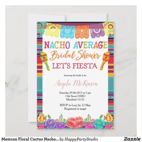 Fiesta Wedding Shower, Mexican Fiesta Bridal Shower, Bridal Shower Invitations Free, Mexican Bridal Showers, Beach Bridal Shower Invitations, Blue Bridal Shower Invitations, Tea Bridal Shower Invitations, Fiesta Bridal Shower Invitations, Fiesta Bridal Shower