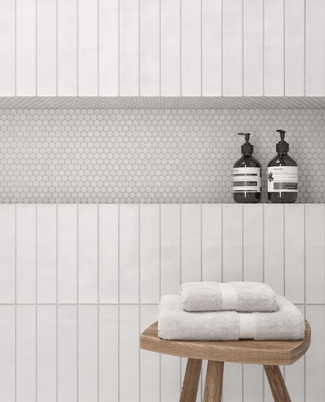 White Subway Vertical Stack, White Vertical Stacked Subway Tile Bathroom, Vertical Stack White Subway Tile, Vertical Stack Bond Tiles, Subway Tiles Vertical Stack, Bathroom Stacked Tile, Stacked Tiles Bathroom, White Stacked Subway Tile Bathroom, Vertical Tile Tub Surround