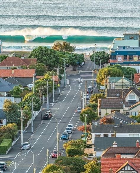 Dunedin New Zealand, Ocean Surf, Beach Babe, Pacific Ocean, Film Photography, Vintage Photos, Landscape Photography, Places To Go, New Zealand