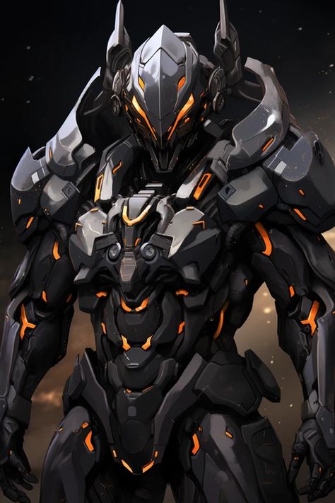 AI-Generated Armored Characters #armor #armored #mech #mecha #doomguy #doom #samuraiarmor #animearmor #manga #spartanarmor #scifiarmor #cosplayarmor #poweredarmor #exosuit #battlesuit Mech Armor Concept Art, Exoskeleton Suit Concept Art, Futuristic Mech, Sci Fi Mech, Scifi Armor, Futuristic Warrior, Organic Armor, Advanced Armor, Tech Armor