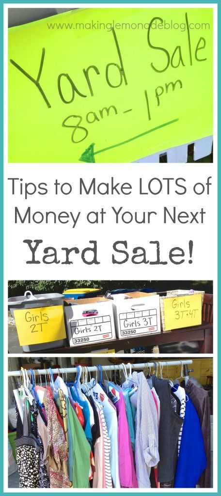 How to Have a WILDLY Successful Yard Sale-- declutter your home and earn cash at the same time! Garage Sale Tips, Sale Sign, Sale Ideas, Be Organized, And So It Begins, Garage Ideas, Up House, Saving Ideas, Declutter Your Home