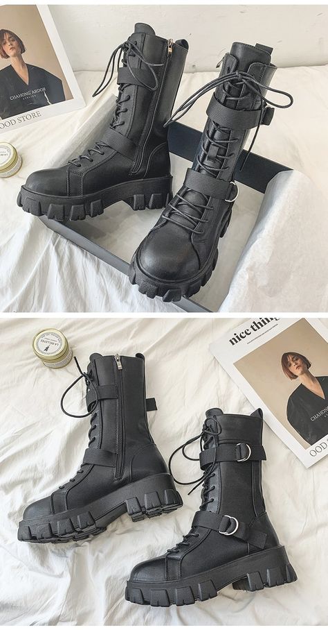 Tech Clothing Women, Warcore Shoes, Combat Boot Reference, Space Cyberpunk Outfit, Warcore Boots, Lunar Punk Fashion, Elegant Techwear, Warcore Outfits Girl, Anime Boots Drawing