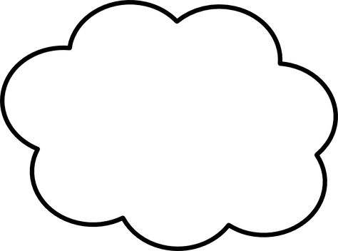 Printable Clouds Free, Printable Cloud Template, Free Printable Cloud Template, Cloud Clipart Cute, Cloud Clipart Black And White, Space Party Decorations, Sunshine First Birthday, Church Nursery, Cricut Explore Air 2