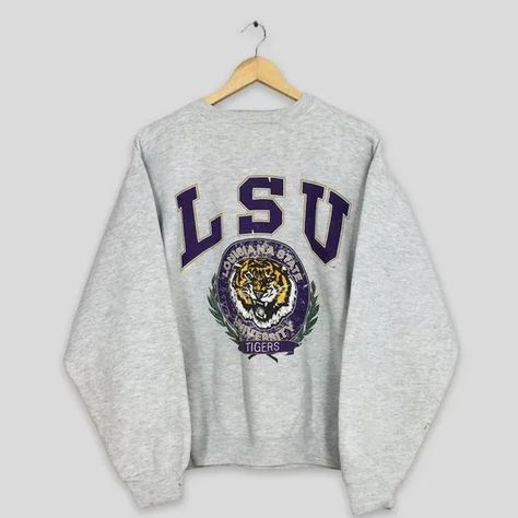 Lsu Sweatshirt, Tigers Shirt, Go Tigers, Tiger Shirt, Louisiana State University, Gildan Sweatshirt, Louisiana State, High Neck Sweater, Lsu Tigers