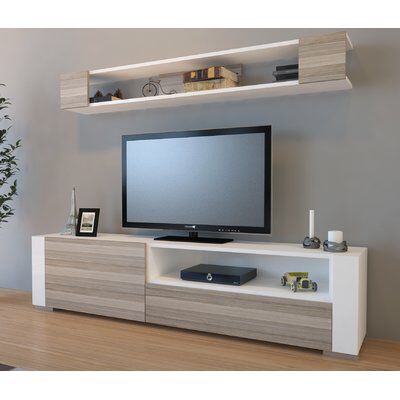 Xzavier 71" TV Stand Tv Kastenwanden, Cheap Bedroom Furniture, Modern Tv Wall Units, Tv Rack, Tv Stand Designs, Tv Stand Decor, Tv Unit Furniture, Living Room Tv Unit Designs, Living Room Tv Unit