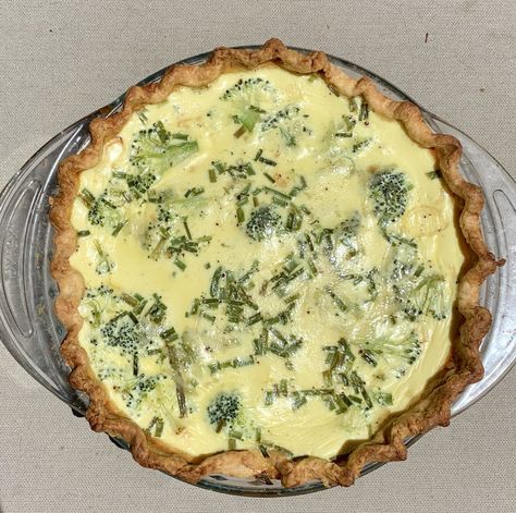 Substitute For Half And Half, Buttermilk Quiche, Milk It, Pie Shell, Pie Dough, Egg Whisk, Half And Half, Broccoli Florets, Pie Plate