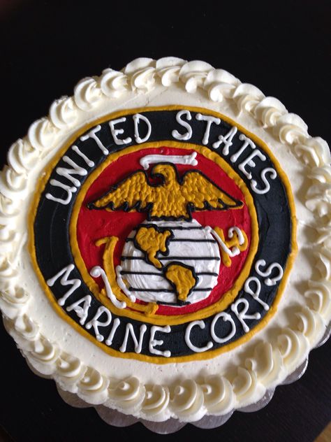 Marine Corps cake Marine Corp Birthday Cake, Usmc Birthday Cake, Marine Corp Cake Ideas, Marine Corps Cake Ideas, Marine Corps Birthday Cake, Usmc Cake, Marine Cake Ideas, Marine Corps Cake, Usmc Birthday