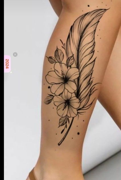 Feather And Flower Tattoo, Collarbone Tattoos, Mens Body Tattoos, Down Hairstyles For Long Hair, Dragon Tattoo Ideas, Full Sleeve Tattoo Design, Feather Tattoo Design, Mommy Tattoos, Small Meaningful Tattoos