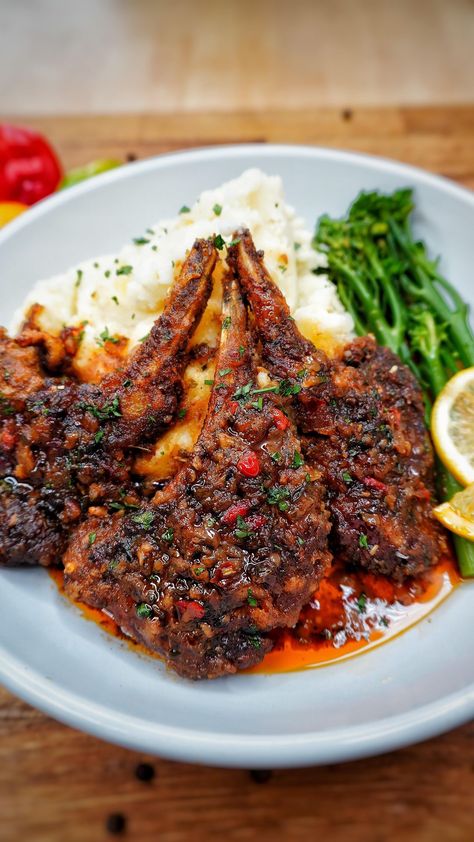 HOT HONEY CRISPY NASHVILLE JERK LAMB CHOPS 🇯🇲💯🚀🥇🌋💣💃🏽🏆🧨. Finger-licking honey hot Nashville Jerk lamb chops, will have you smacking your… | Instagram Jerk Lamb Chops, Fried Lamb Chops, Jerk Lamb, Florida Recipes, Nashville Food, Hot Honey, Daily Recipes, Lamb Chops, Nashville