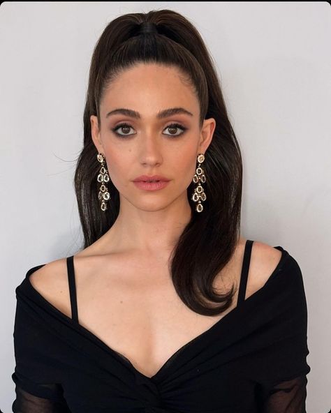 Emmy Rossum | 90s @jeanpaulgaultier from @vintagegrace for @lgbtcenternyc @thomascarterphillips @lacyredway @gitabass @kathygalotticolor | Instagram Emmy Rossum Style, 90s Actresses, Smokey Eyeliner, Female Inspiration, Emmy Rossum, Portrait Photography Women, Female Actresses, Baddie Makeup, Beauty Icons