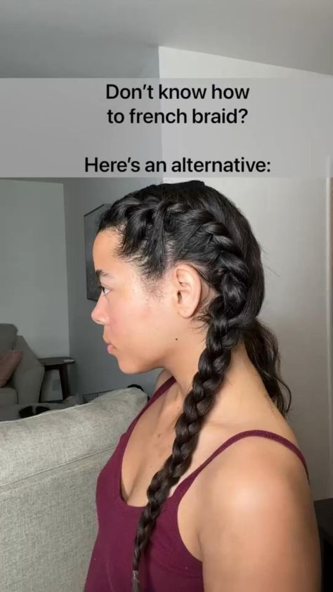 Two French Twist Braids, Twisted French Braid Hairstyles, Straight Hairstyles Prom Half Up, Hair Twist French Braid, Easy Boxer Braids, How To Twist French Braid, Easy Twist French Braid, How To French Twist Hair Tutorials, French Braiding Tutorial