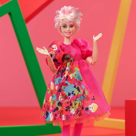 Barbie And Ken Costume, Mattel Creations, Weird Barbie, Barbie The Movie, Bright Pink Dresses, Barbie Halloween, Blue Plaid Dress, Barbie Images, Tousled Hair