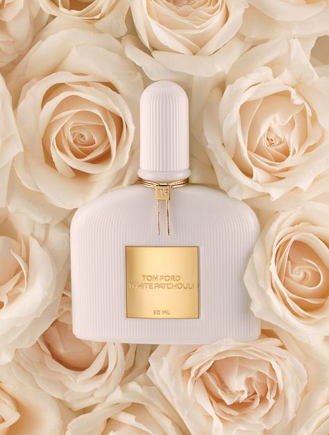 Tom Ford White Patchouli, Photography Perfume, Tom Ford Fragrance, Tom Ford Perfume, Fragrance Photography, Perfume Photography, Products Photography, Marc Jacobs Daisy, Rose Perfume