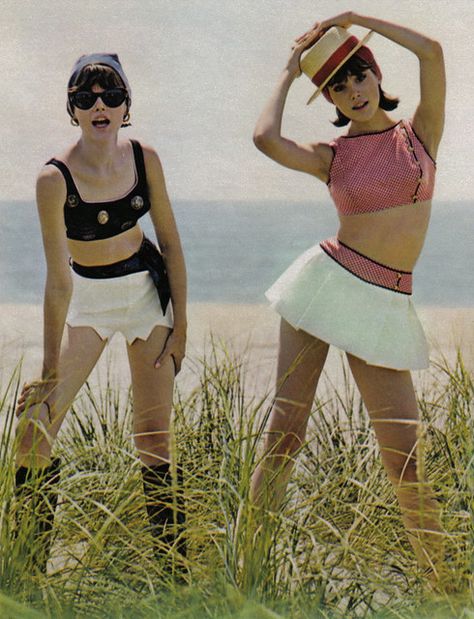 1960s Swimwear, 1967 Fashion, Colleen Corby, Vintage Bathing Suits, Lauren Hutton, Fashion 1960s, Women Talk, Sixties Fashion, Bobbie Brooks