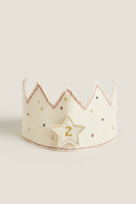 Baby Birthday Crown, Fabric Crown, Felt Crown, Coron, Birthday Crown, Acrylic Flowers, All Toys, 2nd Birthday Parties, Fabric Bag