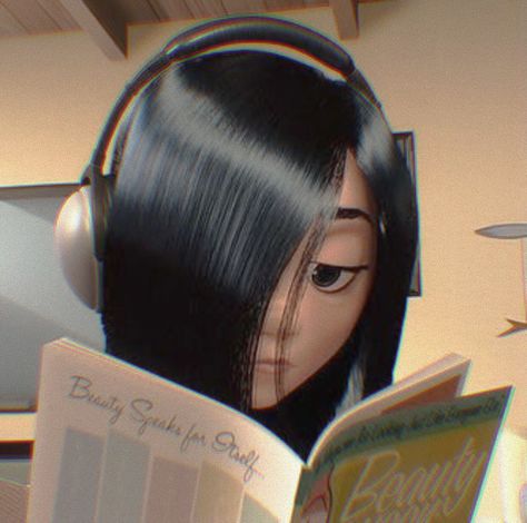 Violet Icon, Reading Cartoon, Disney Incredibles, Violet Parr, Profile Icon, Foto Top, Music Cartoon, Instagram Cartoon, Cartoon Disney