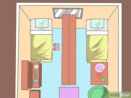 3 Ways to Create Privacy in a College Dorm - wikiHow Dorm Room Privacy, Living With Roommates, Sharing A Room, Small Dorm Room, Small Dorm, Dorm Room Diy, Privacy Curtains, Dorm Room Inspiration, Shared Room