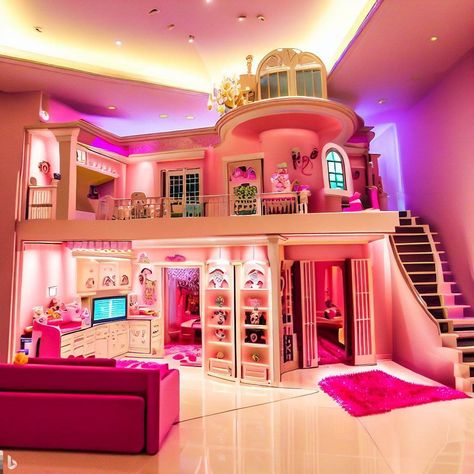 Loft Beds For Teens, Real Life Barbie, House Barbie, Dream House Aesthetic, Kids Play Kitchen, Pink Xmas, Girly Phone Cases, Princess Room, Barbie Dream House