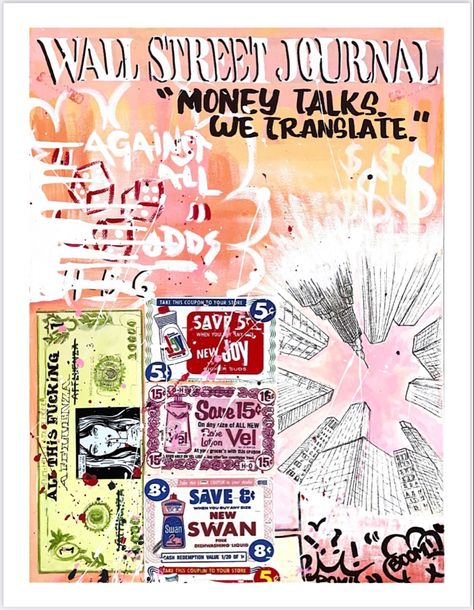 nyc poster print money comic art paint painting digital city drip aesthetic room decor wall lock screen phone computer laptop home screen photo artsy banksy collage Dorm Art, College Apartment Decor, Apartment Art, Dorm Posters, Dorm Walls, Thumbnail Image, Money Talks, Picture Collage Wall, College Apartment