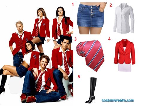 Rebelde Outfits Ideas, Rbd Rebelde Costume, Rebelde Outfits, Blink 182 Nurse Costume, School Costume, Pretty Halloween Costumes, Nurse Costume, Halloween Costume Outfits, Fantasias Halloween