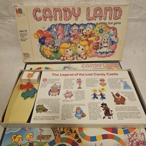 Candy Land Board Game, Candy Land Board, Candy Land Game, Candy Castle, Milton Bradley, Puzzle Board, Milwaukee Wi, First Game, Candy Land